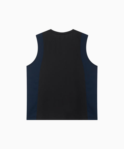REFOCUS MESH SLEEVELESS TOP - 6 COLORS BLACK