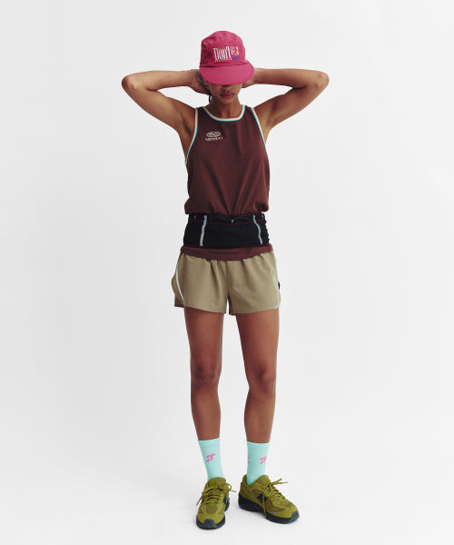 SIDE LINE RUNNING SHORTS - 4 COLORS BEIGE