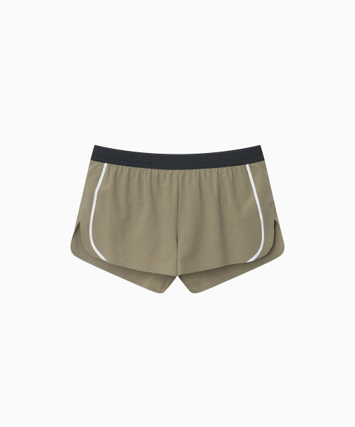 SIDE LINE RUNNING SHORTS - 4 COLORS BEIGE