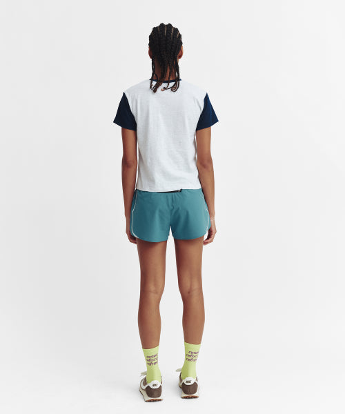 SIDE LINE RUNNING SHORTS - 4 COLORS BLUE