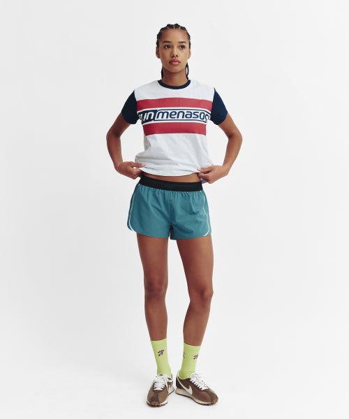SIDE LINE RUNNING SHORTS - 4 COLORS BLUE