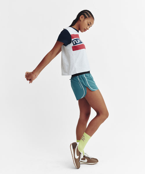 SIDE LINE RUNNING SHORTS - 4 COLORS BLUE