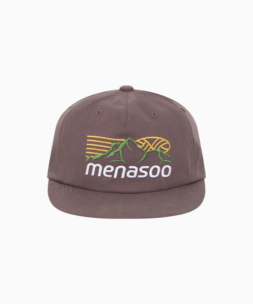 MOUNTAIN LOGO COTTON CAP - 2 COLORS BROWN