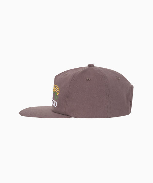 MOUNTAIN LOGO COTTON CAP - 2 COLORS BROWN