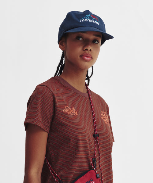 MOUNTAIN LOGO COTTON CAP - 2 COLORS NAVY