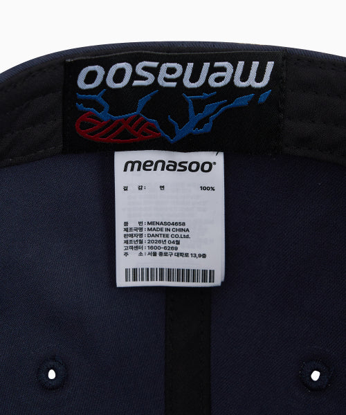 MOUNTAIN LOGO COTTON CAP - 2 COLORS NAVY