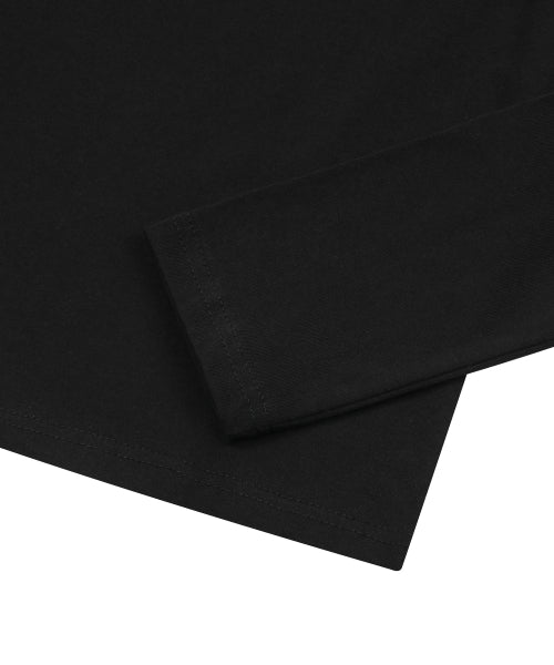 GRAPHIC LONG SLEEVE TEE - 4 COLORS BLACK