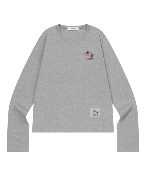 GRAPHIC LONG SLEEVE TEE - 4 COLORS BLACK