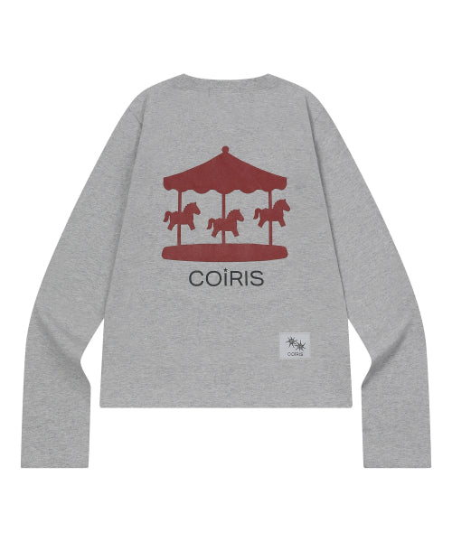 GRAPHIC LONG SLEEVE TEE - 4 COLORS BLACK