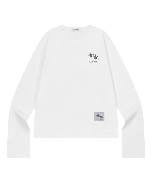 GRAPHIC LONG SLEEVE TEE - 4 COLORS BLACK