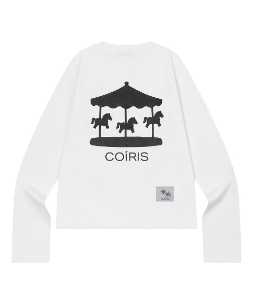GRAPHIC LONG SLEEVE TEE - 4 COLORS BLACK
