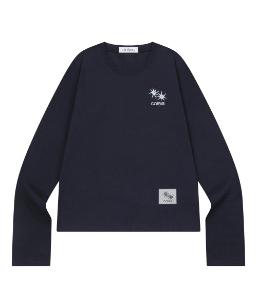 GRAPHIC LONG SLEEVE TEE - 4 COLORS BLACK