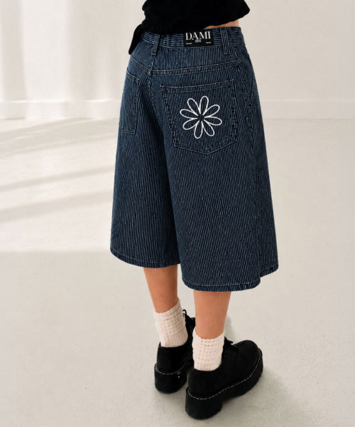 TEE STRIPE PANTS NAVY