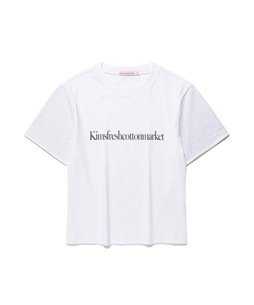 KIMS SLEEVE ROLL UP T-SHIRT - 3 COLORS WHITE