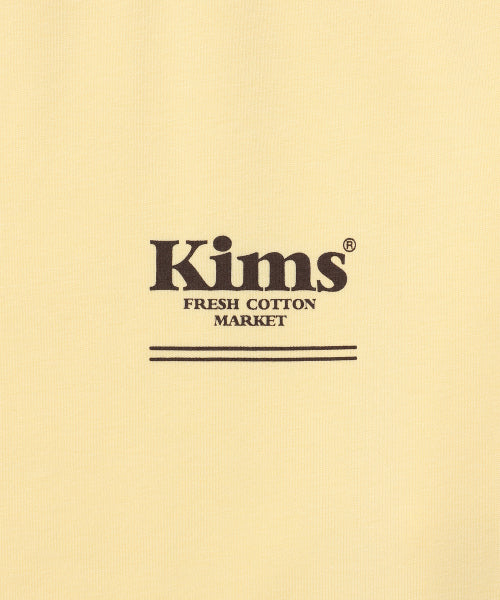 MINI BAM LINE NECK SLEEVE LAYERED T-SHIRT - 3 COLORS YELLOW