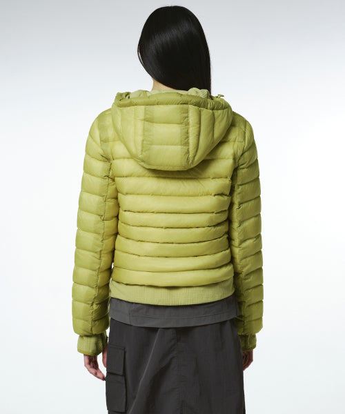 WOMENS SHEER HOODED LIGHT DOWN JACKET #韓韶禧同款! - 8 COLORS YELLOW