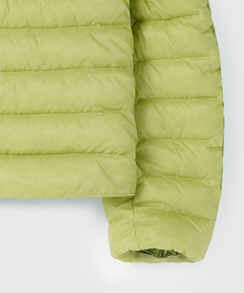 WOMENS SHEER HOODED LIGHT DOWN JACKET #韓韶禧同款! - 8 COLORS YELLOW