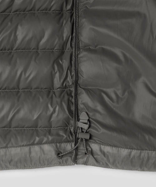 WOMENS SHEER HOODED LIGHT DOWN JACKET #韓韶禧同款! - 8 COLORS GREY