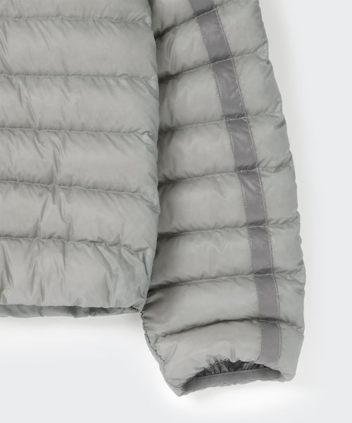 WOMENS SHEER HOODED LIGHT DOWN JACKET #韓韶禧同款! - 8 COLORS LIGHT GREY