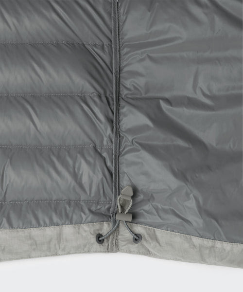 WOMENS SHEER HOODED LIGHT DOWN JACKET #韓韶禧同款! - 8 COLORS LIGHT GREY
