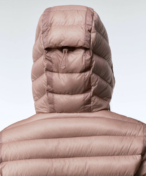 WOMENS SHEER HOODED LIGHT DOWN JACKET #韓韶禧同款! - 8 COLORS PINK