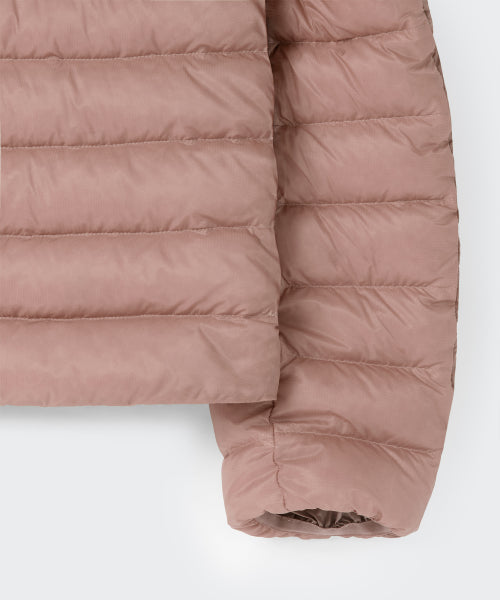 WOMENS SHEER HOODED LIGHT DOWN JACKET #韓韶禧同款! - 8 COLORS PINK