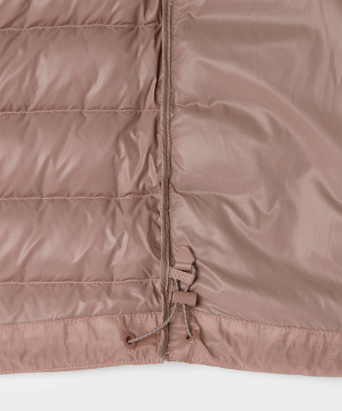 WOMENS SHEER HOODED LIGHT DOWN JACKET #韓韶禧同款! - 8 COLORS PINK