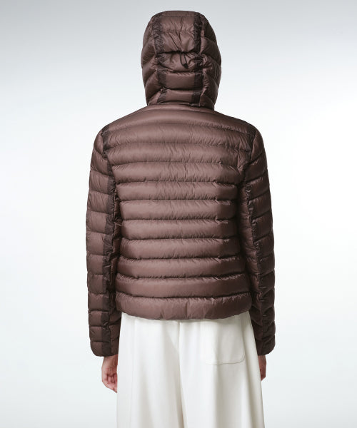 WOMENS SHEER HOODED LIGHT DOWN JACKET #韓韶禧同款! - 8 COLORS RED
