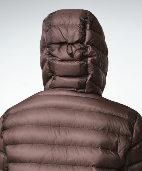 WOMENS SHEER HOODED LIGHT DOWN JACKET #韓韶禧同款! - 8 COLORS RED