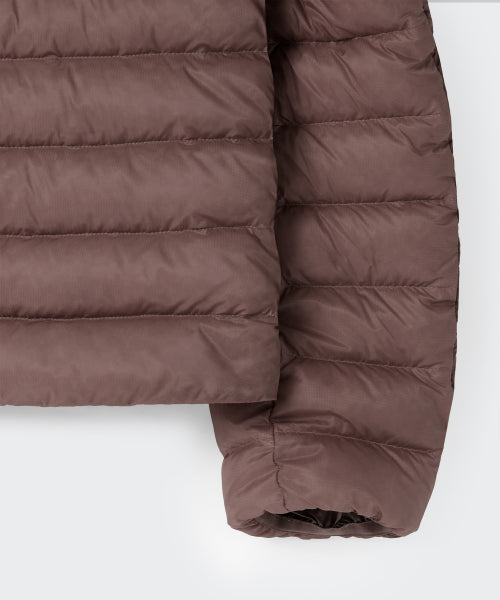 WOMENS SHEER HOODED LIGHT DOWN JACKET #韓韶禧同款! - 8 COLORS RED