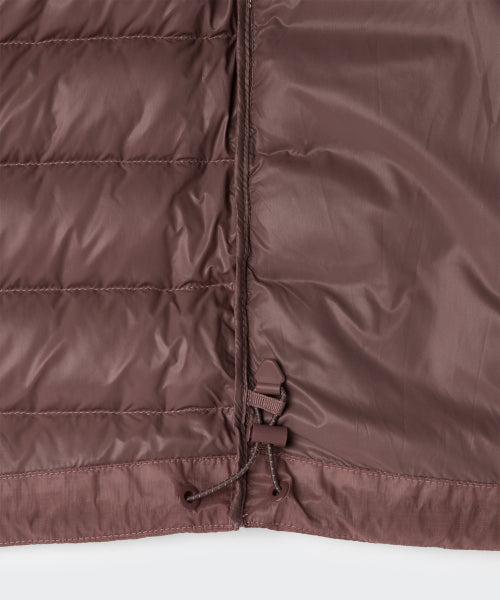 WOMENS SHEER HOODED LIGHT DOWN JACKET #韓韶禧同款! - 8 COLORS RED