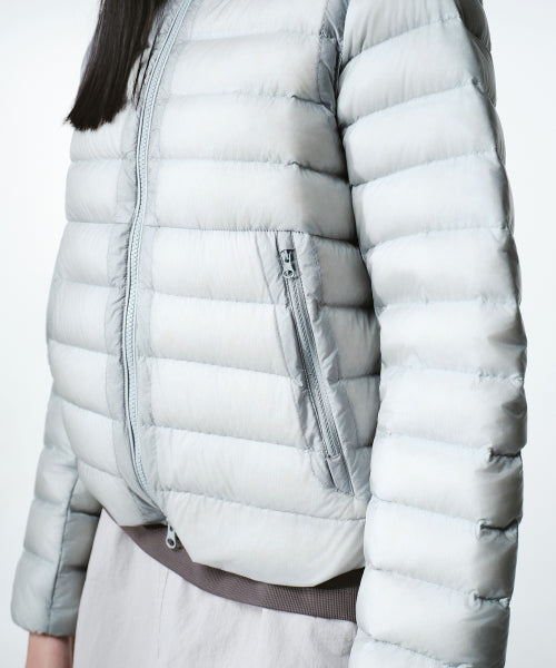 WOMENS SHEER HOODED LIGHT DOWN JACKET #韓韶禧同款! - 8 COLORS BLUE
