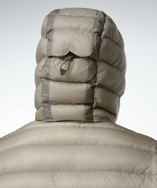 WOMENS SHEER HOODED LIGHT DOWN JACKET #韓韶禧同款! - 8 COLORS BEIGE
