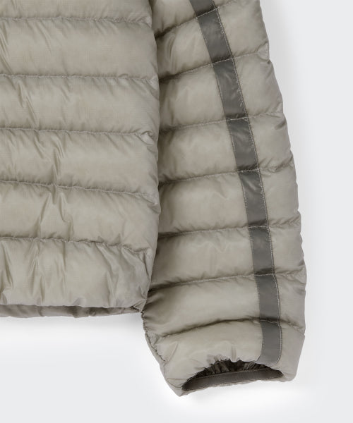 WOMENS SHEER HOODED LIGHT DOWN JACKET #韓韶禧同款! - 8 COLORS BEIGE
