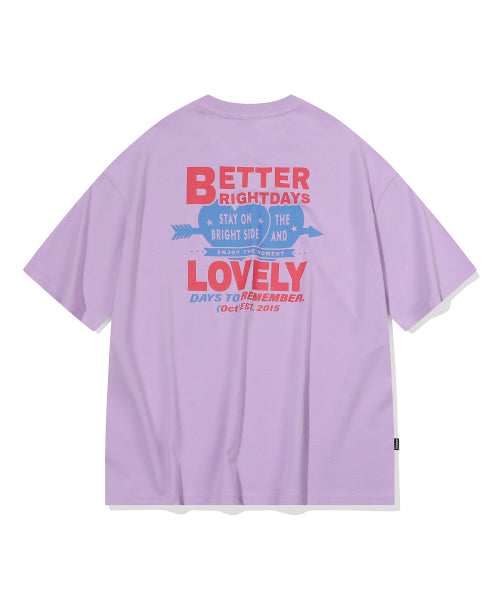 DAY SHORT SLEEVE TEE - 3 COLORS LAVENDER