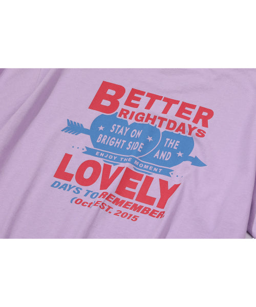 DAY SHORT SLEEVE TEE - 3 COLORS LAVENDER