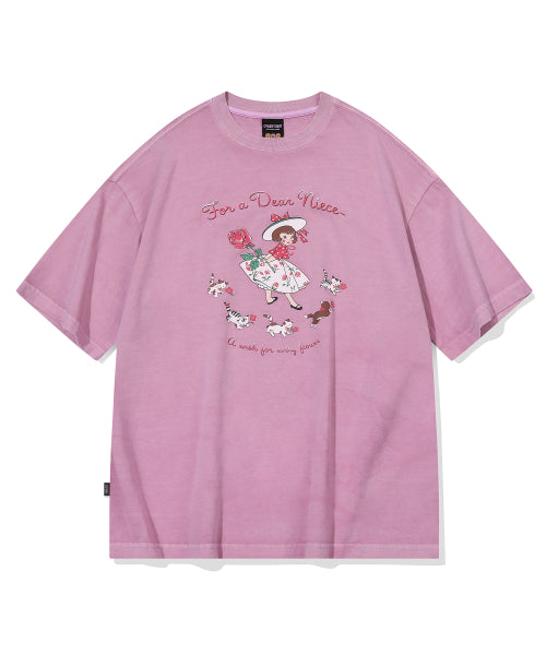 PIGMENT SHORT SLEEVE TEE - 6 COLORS ROSE