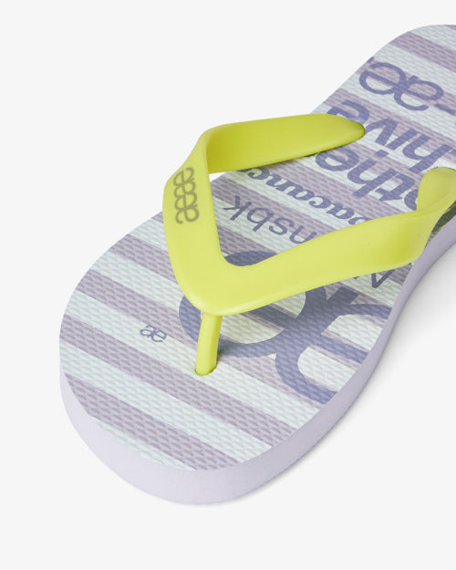 WEB LOGO STRIPE FLIP FLOP - 4 COLORS LAVENDER