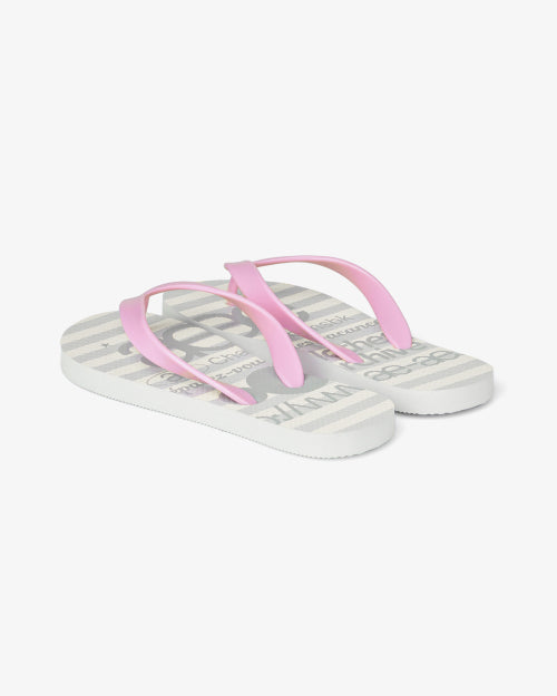 WEB LOGO STRIPE FLIP FLOP - 4 COLORS GREY