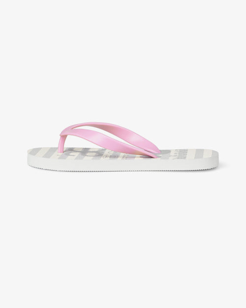 WEB LOGO STRIPE FLIP FLOP - 4 COLORS GREY