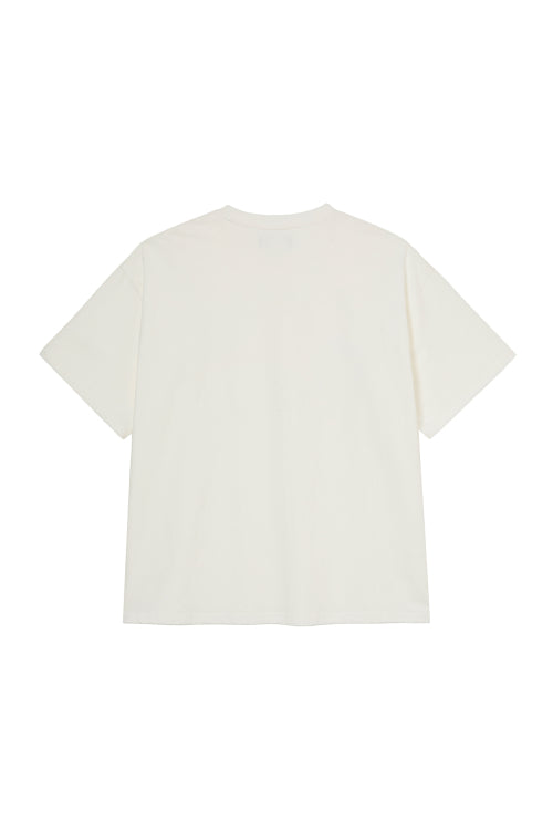 DEINET LETTERING T SHIRTS - 5 COLORS WHITE