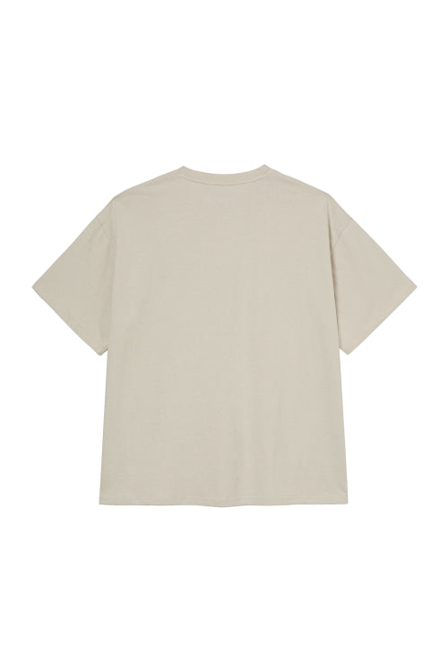 DEINET LETTERING T SHIRTS - 5 COLORS BEIGE