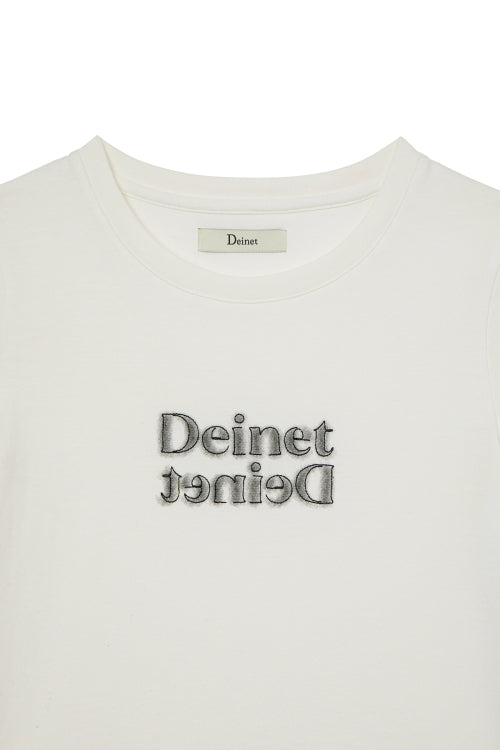 BRUSHED STITCH POINT PETIT T SHIRT - 3 COLORS WHITE