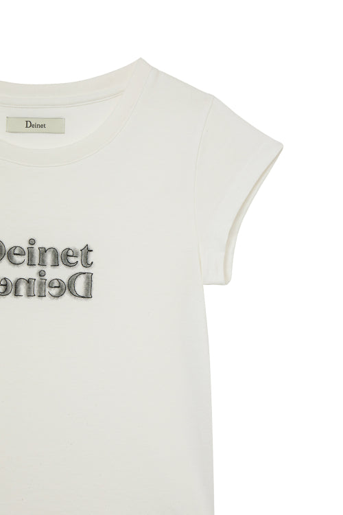BRUSHED STITCH POINT PETIT T SHIRT - 3 COLORS WHITE
