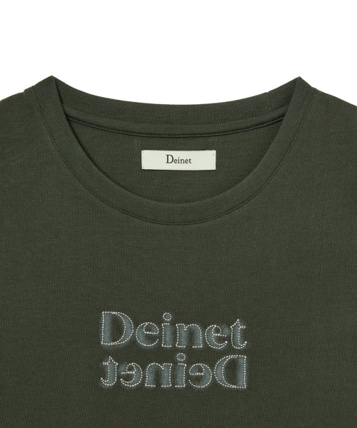 BRUSHED STITCH POINT PETIT T SHIRT - 3 COLORS CHARCOAL