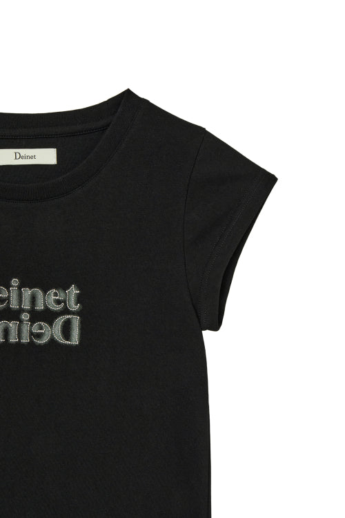 BRUSHED STITCH POINT PETIT T SHIRT - 3 COLORS BLACK