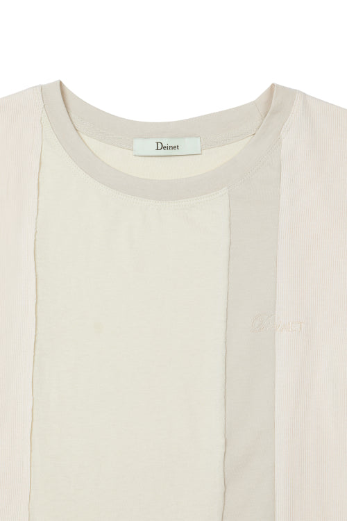 CONTRAST T SHIRT - 3 COLORS BEIGE