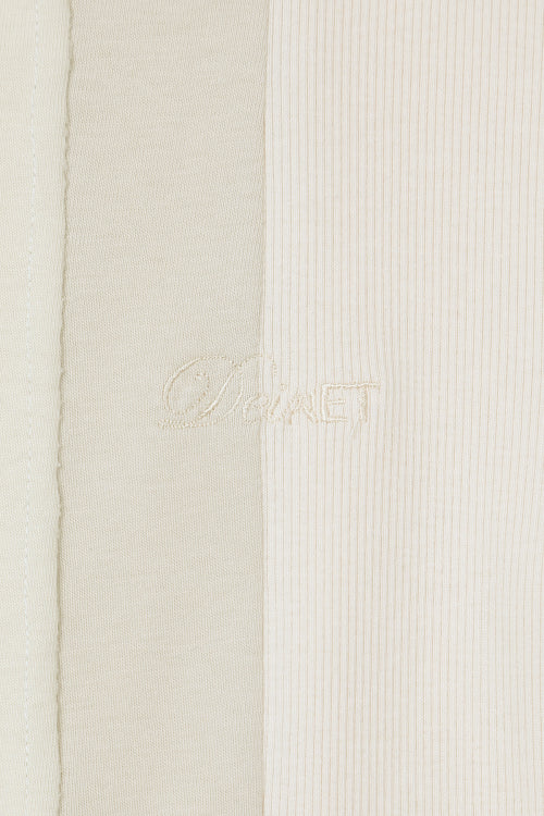 CONTRAST T SHIRT - 3 COLORS BEIGE