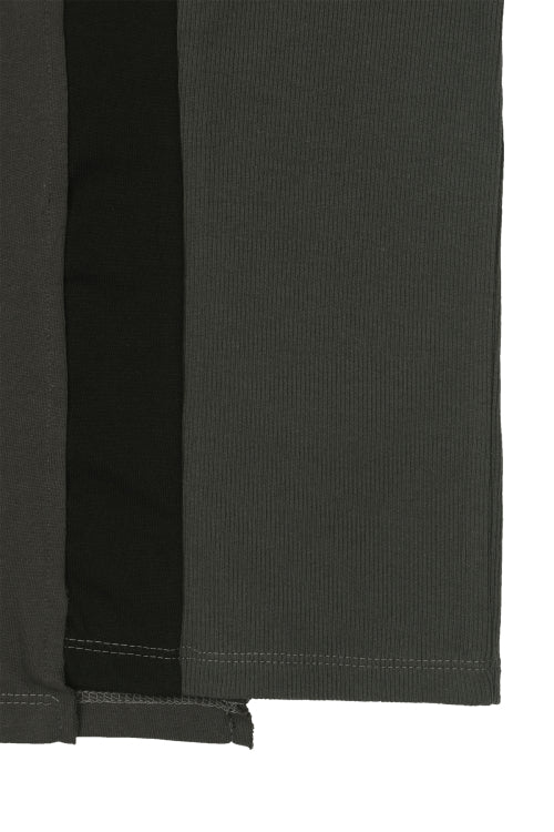 CONTRAST T SHIRT - 3 COLORS CHARCOAL