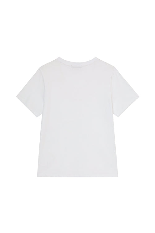 DOT D LOGO T SHIRT - 4 COLORS WHITE
